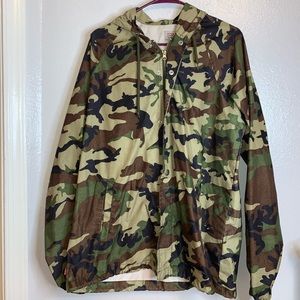 Camo windbreaker